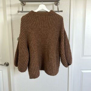Tejido Aplaca Camel Sweater from Anthropologie